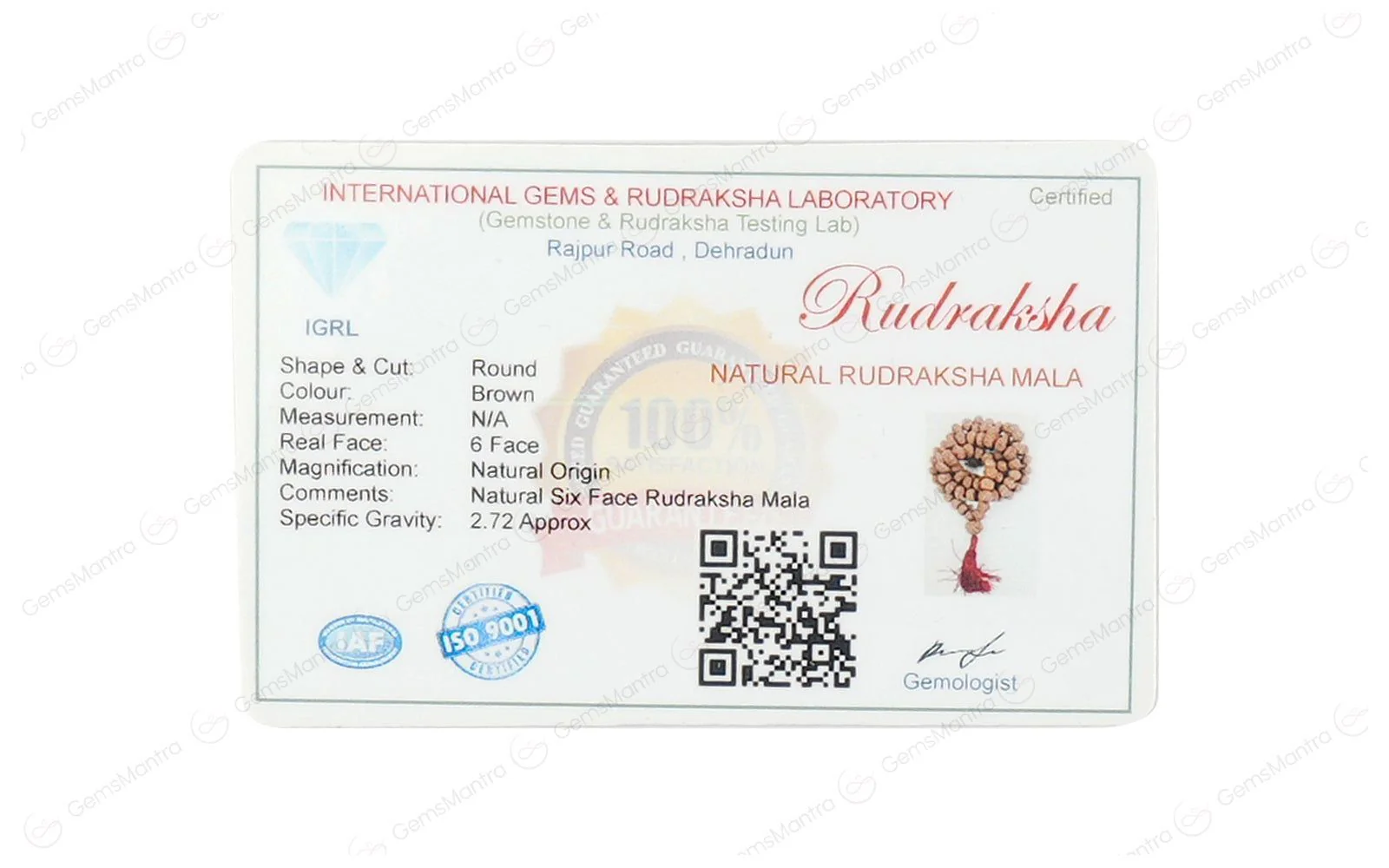 6 Mukhi Japa Rudraksha Mala - Image 5