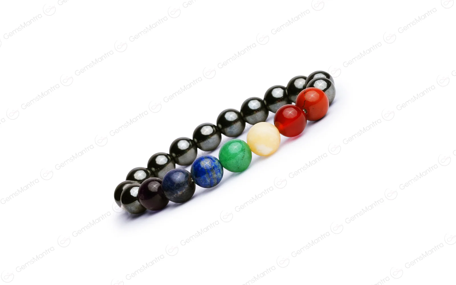 7 chakra Hematite Bracelet - Image 3