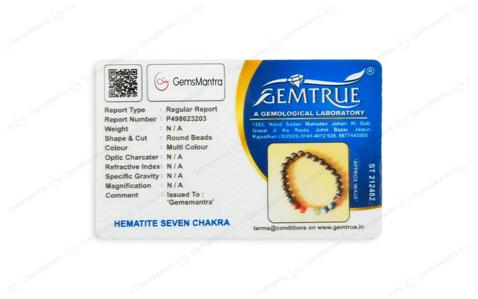 7 chakra Hematite Bracelet - Image 4