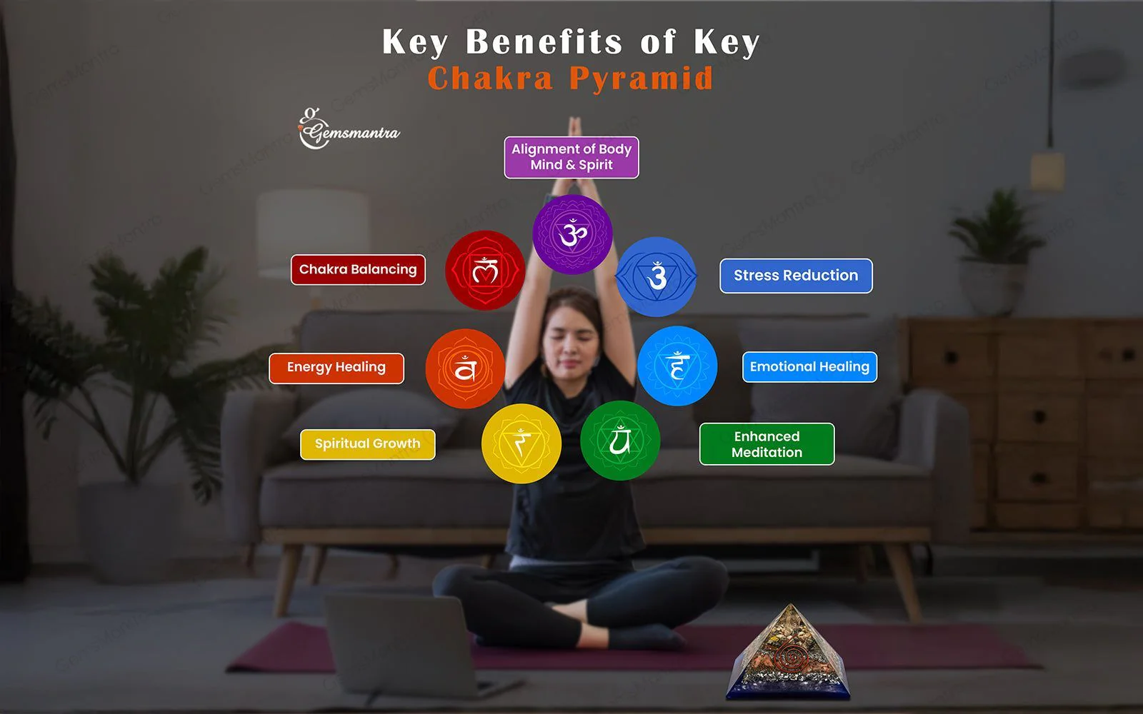 Multi Tourmaline Pyramid - Image 4
