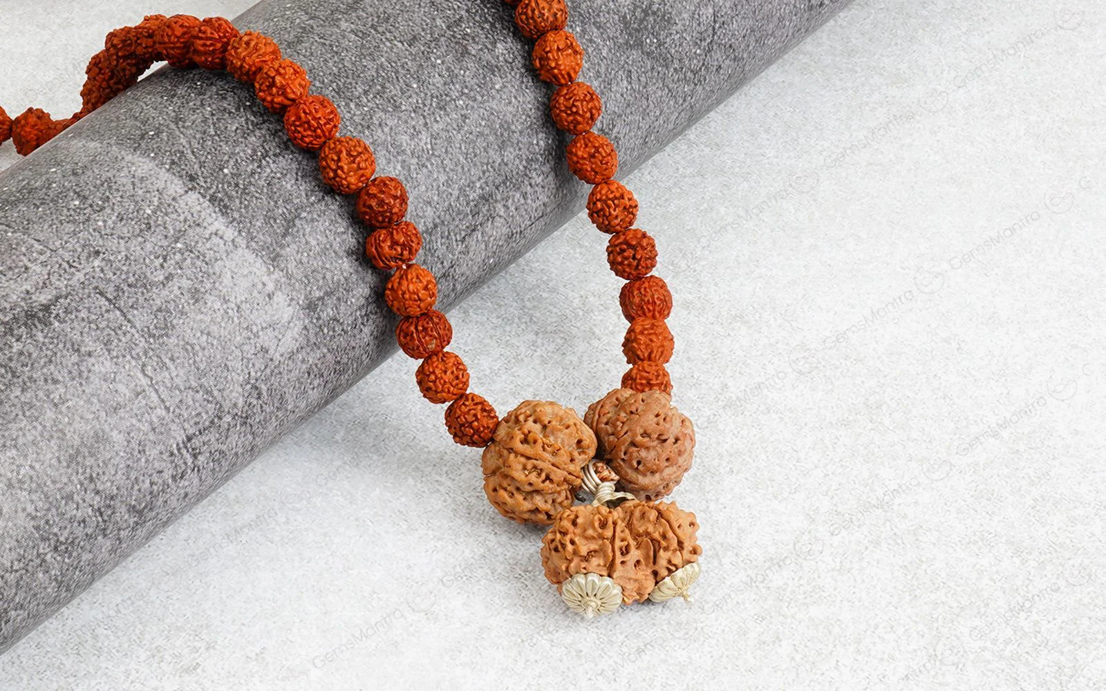Prem Vriddhi Mala - 6 Mukhi, 7 Mukhi and Gauri Shankar Rudraksha (AB) - Image 3