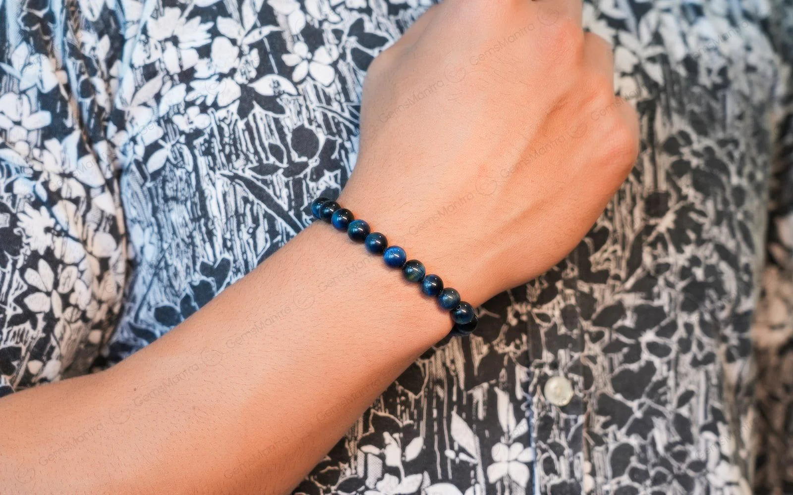 Blue Tiger Eye Bracelet - Image 3