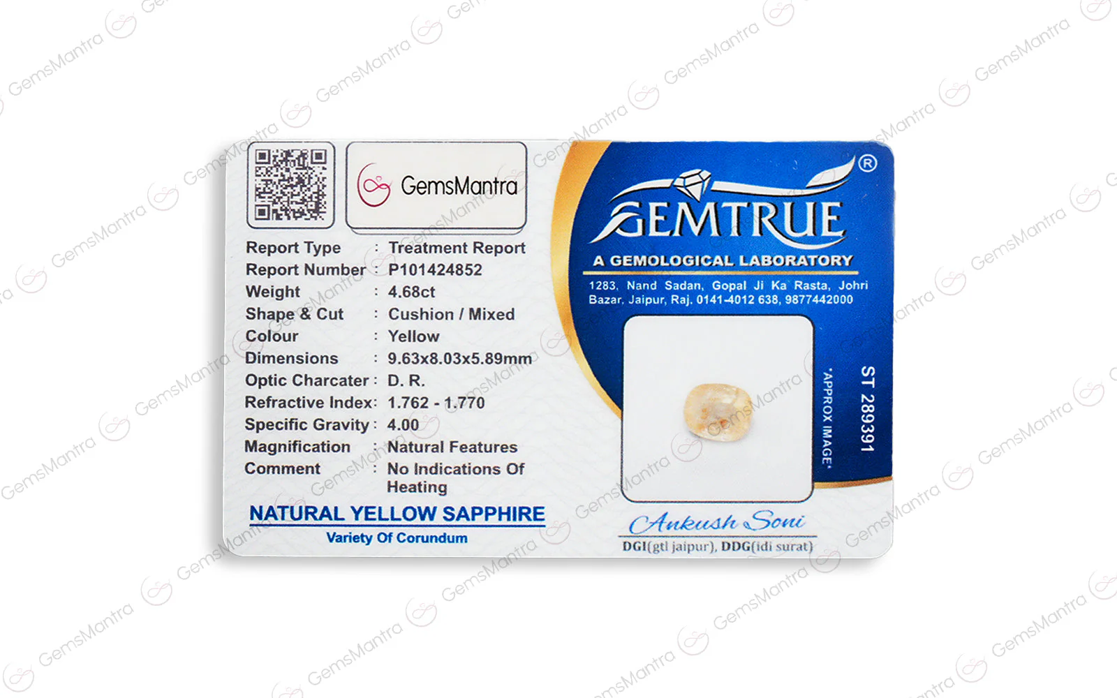 Yellow Sapphire - 4.68 Carats - Image 4