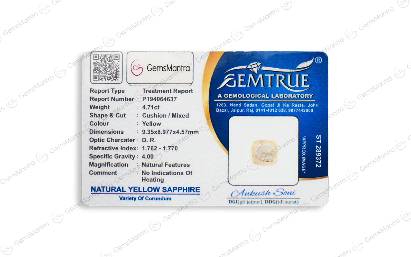 Yellow Sapphire - 4.71 Carats - Image 4